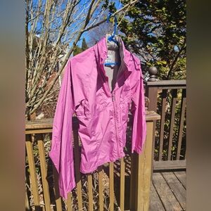 Woolrich Dark Wildberry Lightweight Jacket With Hood